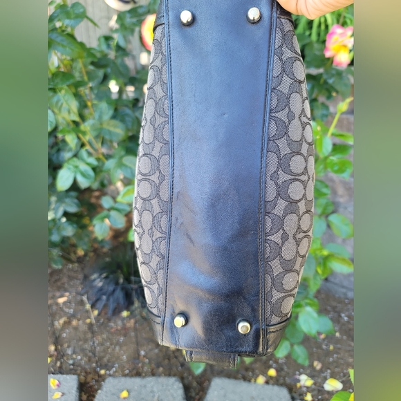 Coach Edie Signature Jacquard Shoulder Bag - Picture 6 of 17